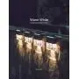 Solar Deck Lights Fence Post Lights Outdoor Lighting Garden Decorative - Permanent On All Night (6Pack)