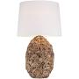 Nantucket Tropical Table Lamp Natural Seagrass White Drum Shade for Living Room Family Bedroom Bedside Nightstand Office - 360 Lighting
