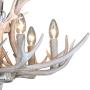 BOOU1 Layer Resin Antler Chandelier Antlers Vintage Style Resin 6 Light Chandeliers for Living Room Cafe Restaurant Kitchen bar American Countryside Deer Horn Ceiling Lights BN-1055-6B(Retro White) BOOU1 Layer Resin Antler Chandelier Antlers Vintage Style Resin 6 Light Chandeliers for Living Room Cafe Restaurant Kitchen bar American Countryside Deer Horn Ceiling Lights BN-1055-6B(Retro White)