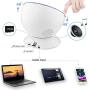 Ocean Wave Projector and Sound Machine - Night Light Projector with Color Changing Wave Light Effects – Music Lamp for Kids Adults Bedroom – White