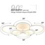 ROYAL PEARL LED Flush Mount Ceiling Light with 6-Light,Modern Ceiling Pendant Light for Bedroom Living Room Dining Room Kitchen