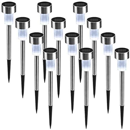 Foxdott Solar Lights Outdoor, 12Pack solar pathway lights outdoor, Waterproof, LED Landscape garden lights Solar Powered, Outdoor Lights Solar Garden Lights for Pathway, Walkway, Patio, Yard, Driveway Foxdott Solar Lights Outdoor, 12Pack solar pathway lights outdoor, Waterproof, LED Landscape garden lights Solar Powered, Outdoor Lights Solar Garden Lights for Pathway, Walkway, Patio, Yard, Driveway