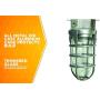 Woods Vandal Resistant Security Light With Ceiling Mount (150W Incandescent Bulb, Silver)