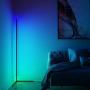 55.9in Corner Floor Light Night Standing LED Floor Lamp Bedroom LED Living Room Dimmable Decor with Remote Controller 55.9in Corner Floor Light Night Standing LED Floor Lamp Bedroom LED Living Room Dimmable Decor with Remote Controller