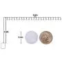 Plug in Globe Fairy String Lights, 58.56ft 100 LED Crystal Warm White String Lights, Suitable for Indoor/Outdoor, Christmas, Party, Wedding Decorative Lights