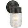 Design House 502195 Jelly Jar 1 Light Indoor/Outdoor Wall Light, Black