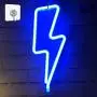 XIYUNTE Blue Neon Light Lightning Bolt Led Neon Sign Wall Light Battery and USB Operated Neon Lights Blue Lightning Neon Signs Light up for The Home,Kids Room,Bar,Party,Christmas,Wedding