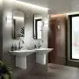 Modern Wall Sconce 12W, Set of 2 LED Wall Lamp Cool White, Acrylic Material Hardwired Wall Mounted Wall Lights
