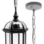 eTopLighting Contemporary Collection Exterior Outdoor Pendant Hanging Lantern with Beveled Clear Glass APL1023