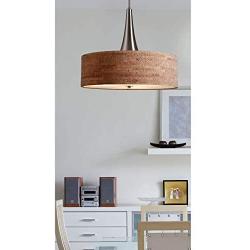 Kenroy Home Casual 3 Light Pendant ,64 Inch Height, 22 Inch Diameter with Brushed Steel Finish