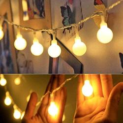 Battery Operated USB 2 in 1 String Lights - 40ft 100 LED Globe String Lights with Timer& Memory Function & 8 Modes String Lights for Christmas Garden Patio Party Indoor Outdoor Bedroom