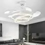 42'' Modern Ceiling Fan With Color Change Light Remote Control LED Dimming Ceiling Fan Light For Dining Room Bedroom Fan Light (Color : White)