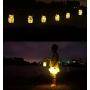 Solar Mason Jar Hanging Lights, 8 Pack 30 LEDs(Jar & Hangers Included) String Fairy Lights Glass Solar Laterns Table Lights,Great Outdoor Lamp Décor for Patio Garden Yard Deck Floor and Lawn