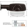 DEWENWILS LED Barn Light Dusk to Dawn, 50W 6000lm LED Outdoor Lighting with Photocell, 5000K Daylight, Replace Up to 500W Incandescent, Ultra Bright Yard Light for Outdoor Security, Area Lighting DEWENWILS LED Barn Light Dusk to Dawn, 50W 6000lm LED Outdoor Lighting with Photocell, 5000K Daylight, Replace Up to 500W Incandescent, Ultra Bright Yard Light for Outdoor Security, Area Lighting