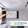 SviDau 12 Inch Dimmable Flush Mount Ceiling Light Fixture with Remote Control, 36W 3000K-6500K Color Changing LED Ceiling Light for Bedroom Kitchen Hallway Closet Room