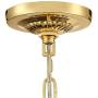 Hourglass Gold Pendant Chandelier 13'' Wide Modern Clear Crystal 9-Light Fixture for Dining Room House Foyer Kitchen Island Entryway Bedroom Living Room - Vienna Full Spectrum