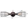 Creatgeek Industrial Oil Rubbed Bronze Wall Sconce Lighting, Antique Semi Cage Iron Wall Lamp Decor Light Fixture for Bathroom, Living Room and More …
