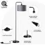 Qimh Floor Lamp with 2 Lamp Shades (Gray,Beige) ,Indoor Pole Light to Match Living Room,Bedroom in Farmhouse, Vintage, or Rustic Style - Standing, Tall Lighting Qimh Floor Lamp with 2 Lamp Shades (Gray,Beige) ,Indoor Pole Light to Match Living Room,Bedroom in Farmhouse, Vintage, or Rustic Style - Standing, Tall Lighting