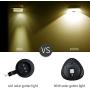 Outdoor Solar Fence Lights,LED Solar Gutter Lights,IP55 Waterproof Wall Light Deck Light Security Night Light with Screwdriver for Eave,Garden,Wall,Attic,Walkway,Driveway,Deck,Stair(6 PCS,Warm White)