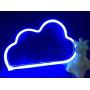 Cloud Neon Sign Decorative LED Night Light Art Wall Decor for Bedroom Birthday Party Powered by Battery/USB (Blue)