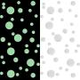 Realistic 3D Domed Glow in The Dark Stars,606 Dots for Starry Sky, Perfect for Kids Bedding Room Gift(606 Stars) (Green)