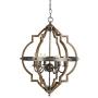 Rustic Vintage Pendant Light Indoor Six-Light with Metal Spherical Shade for Kitchen, Dining Room, Living Room Ceiling Hanging Light E12 Candelabra Base