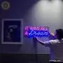 It was All a Dream Neon Light Quote for Your Bedroom Wall Decor| Glass Neon Sign with LED Lights Party Sign for Events