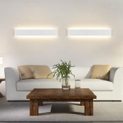 LightInTheBox Modern LED Wall Sconce Wall Lamp White 24cm Bedroom 6W Hallway Wall Mounted Lighting Fixtures for Stair Living Room Cold White