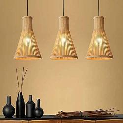 WENMIN Retro Vintage Industrial Chandelier Creative Trumpet Bamboo Height Adjustable Pendant Light Art Dining Room Lamp Suspension Personality Studies Living Lighting Ceiling