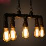 LightInTheBox Industrial Vintage Style LOFT Water Pipe Chandeliers 5-Light hanging ceiling chandelier Edison Personalized Fixture Lighting 110-120 V For Kids Room, Study Room/Office, Dining Room