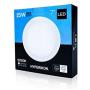 Hyperikon LED Ceiling Light 7 Inch Round, 65 Watt Replacement (15W), Flush Mounth Indoor Lighting, Crystal White, Non Dimmable