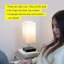 Brightech Grace LED USB Bedside Table & Desk Lamp – Modern Lamp with Soft, Ambient Light, Unique Lampshade & Functional USB Port – Perfect for Table in Bedroom, Living Room, or Office - Black Brightech Grace LED USB Bedside Table & Desk Lamp – Modern Lamp with Soft, Ambient Light, Unique Lampshade & Functional USB Port – Perfect for Table in Bedroom, Living Room, or Office - Black