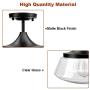 Ceiling Light Fixture 2 Pack 2 Bulb Flush Mount Light Glass Light Fixtures Ceiling Glass Flush Mount Ceiling Light for Dining Room, Glass Kitchen Light for Indoor Outdoor Use