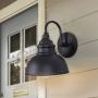 Goalplus Gooseneck Outdoor Light Fixture for Porch Black Exterior Barn Light with Wall Mount Farmhouse Wall Sconce, 2 Pack, 9'' High, LM2935WLA-2P