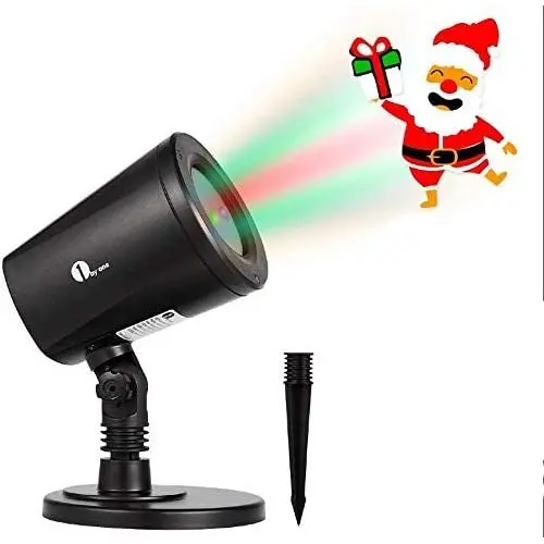 1byone Christmas Lights Projector Decorations Auto-Shifting Images & Switchable Pattern Outdoor/Indoor Use, Ip65 Water-Resistant