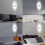 KOMINT Wall Sconce Plug in, Dimmable Wall Sconce 15W 6000K Cool White Wall Sconce Lighting with 6FT Plug in Cord and a Dimmable On/Off Switch on The Cord