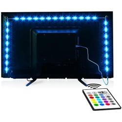 Tv Led Backlight,Maylit Pre-Cut 6.56ft Led Strip Lights for 40-60in Tv,4Pcs USB Powered Tv Lights kit with Remote,RGB Bias Lighting for Room Decor