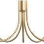 GEPOW Gold Chandeliers, Modern 5 Light Fixture for Dining Room