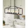 Zeyu 6-Light Dining Room Lighting Fixtures, Modern Island Lights for Kitchen, Oil Rubbed Bronze Finish, 101-6 ORB