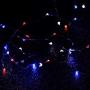 MIYA LIFE July 4th Independence Day LED String Lights 10 ft 60 LEDs Copper Wire with The Remote &Timer USA American Flag for Patriotic Decoration Memorial Day Presidents Day (USA Rice Lights)