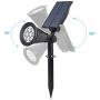 T-SUN Solar Spotlights 7 LED Outdoor Wall Lights, Auto ON/Off Adjustable Solar Lights for Tree, Patio, Yard, Garden, Driveway, Pool Area(3000K 1 Pack)