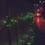 Hopolon Outdoor Rope String Lights, 4.5V Safety UL Plug Powered Waterproof Tube Light with 100 LED, 33 feet 8 Modes Copper Fairy Lights for Garden Fence Patio Yard Wedding Christmas Hall (Green)