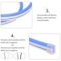 iNextStation Neon LED Strip Light 16.4ft/5m 12V DC 600 SMD2835 LEDs Waterproof Flexible LED NEON Light for Indoors Outdoors Decor [ Green | No Power Adapter]