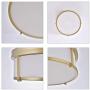 SOTTAE 2-Light Flush Mount Ceiling Light,Gold Frame and White Glass Drum Shade Light,Ceiling Light Fixture for Closet Kitchen Bathroom Foyer Stairs Laundry and Bedroom