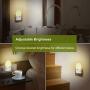LuxLumin LED Night Light, Dimmable Warm White Night Lights Plug into Wall with Dusk-to-Dawn Sensor, Auto On and Off, Nightlights for Kids,Nursery,Bedroom, Bathroom,Hallway,Kitchen,Stairs, 6 Packs