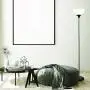 Newhouse Lighting NHFL-CH-BK Charles 71 inch Modern Standing, Torchiere Floor Lamp for Bedrooms, Living Room, Office, Reading, Includes Free LED Light Bulb, Black