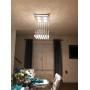 Chandelier Modern Crystal Raindrop Chandelier Lighting Flush Mount LED Ceiling Light Fixture Pendant Lamp for Dining Room Bathroom Bedroom Livingroom (Crystal chandeliers3)