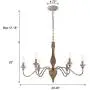 GOMUNIN Vintage Wooden Farmhouse Chandelier Retro Hanging Light Rust Arms Pendant Lighting,for Dining Room Kitchen Living Room,Metal & Wood,6 Lights GOMUNIN Vintage Wooden Farmhouse Chandelier Retro Hanging Light Rust Arms Pendant Lighting,for Dining Room Kitchen Living Room,Metal & Wood,6 Lights