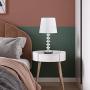 Touch Crystal Lamp for Bedroom with USB Ports, Kakanuo White USB Bedside Table Lamp Nightstand Lamp, 3 Way Dimmable Crystal Touch Lamp for Bedroom, Living Room and Office (LED Bulb Included) Touch Crystal Lamp for Bedroom with USB Ports, Kakanuo White USB Bedside Table Lamp Nightstand Lamp, 3 Way Dimmable Crystal Touch Lamp for Bedroom, Living Room and Office (LED Bulb Included)