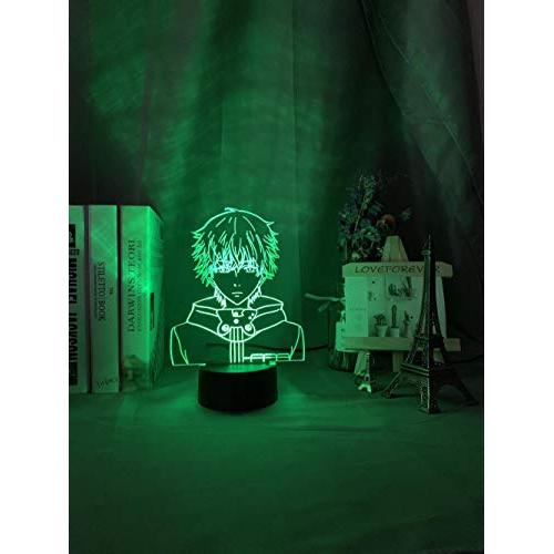 3D Decor Lamps Tokyo Ghoul Ken Kaneki Face Nightlight for Reading Room Decor Light Anime Gift for Birthday Table Lamp USB SHKJ